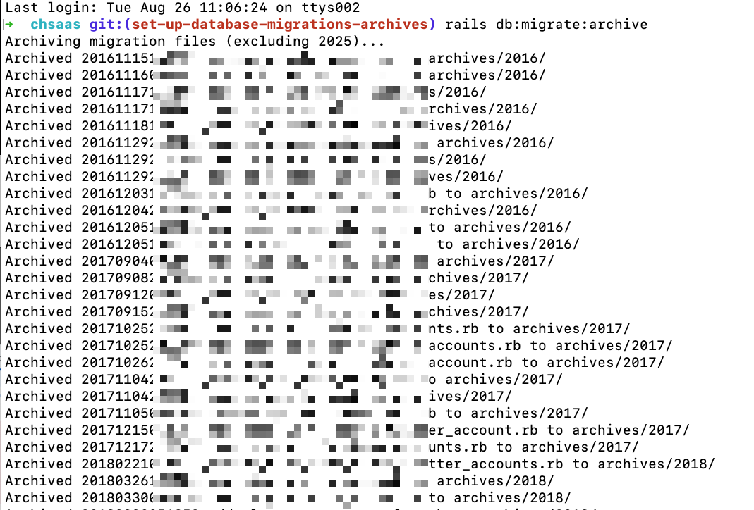 Archiving Rails Database Migrations by Year